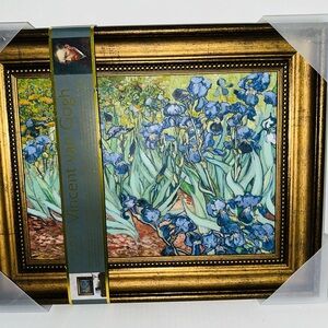 TikTok Viral Vincent Van Gogh “Irises” Floral Framed Print